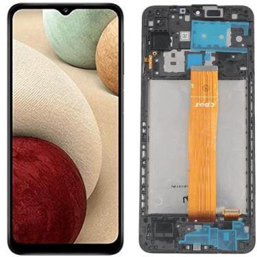 Imagem de Tela Frontal Display Compativel Samsung A12 Com Aro