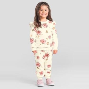 Imagem de Conjunto infantil menina floral Brandili-Feminino