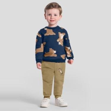 Imagem de Conjunto infantil menino de ursinhos Brandili-Masculino