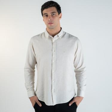 Imagem de Camisa Linho Pienza Versatiold Areia-Masculino