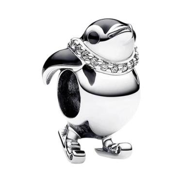 Imagem de Pulseira De Prata Esterlina 925 Feminina Com Pingentes De Animais Fofo