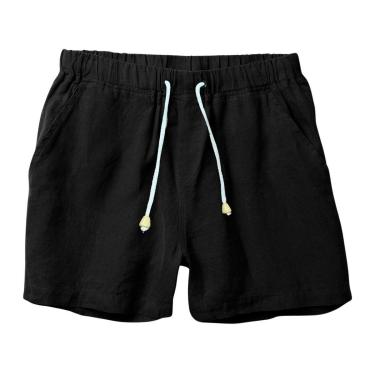 Imagem de Bermuda Masculina de Linho com Cordão Casual Conforto Praia e Dia a Dia-Masculino