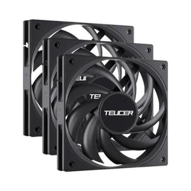 Imagem de Ventilador De PC Ultra Fino De 12CM 12V 4PIN PWM Silencioso Com Alta P