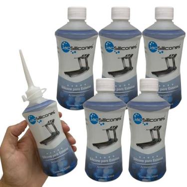 Imagem de Kit 5 Silicones Puro Lubrificante Esteira Bicicleta Elétrica e Uso Ger