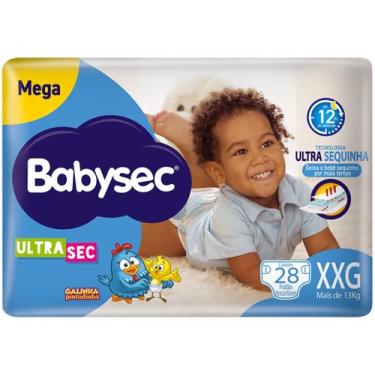 Imagem de Fralda Babysec Galinha Pintadinha Ultrasec - Mega XXG 28 Unidades, XXG
