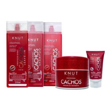 Imagem de Knut Cachos Cabelos Ondulados Crespos E Cacheados Kit 5itens - Knut Ho