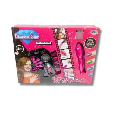 Imagem de Kit infantil manicure unhas decoradas - bbr toys