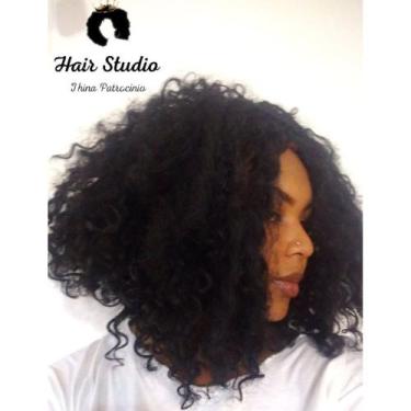 Imagem de Peruca Long Bob Cabelo Humano Cacheada - Thina Patrocinio