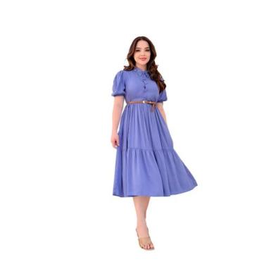 Imagem de Vestido Feminino em Viscose Moda Primavera/Verao Evangelico - Zampa, A