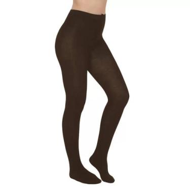 Imagem de Meia Calça Feminina Selene Fio 80 Inverno Marrom - 9830002, P
