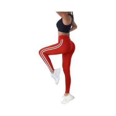 Imagem de Leggings De Yoga E Corrida Para Mulheres Com Cintura Alta, Stretch Em 