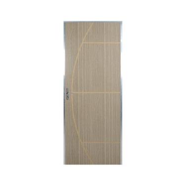 Imagem de Kit Porta de Madeira Decorada 212x95cm com Batente de Aluminio 3,6cm G