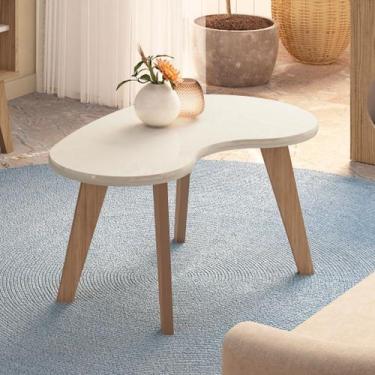 Imagem de Mesa de Centro 100% MDF Design Orgânica Bege - Artely