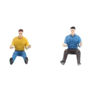 Imagem de Boneco De Personagem Mini Motorista Masculino E Feminino Para Carro RC