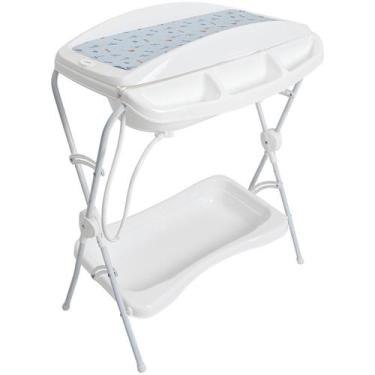 Imagem de Banheira de Bebe Desmontavel com Trocador Kiddo Shower II Azul