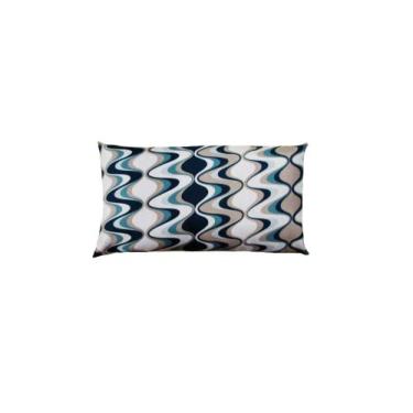 Imagem de Capa de Almofada Retangular 40x60 Estampa Chevron Cor Verde Nallu Deco