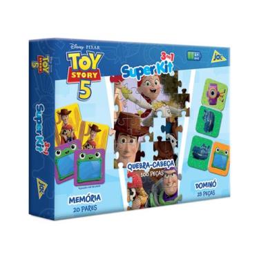 Imagem de Jogos Educativos Toy Story 5 Super Kit 3 Em 1 Woody Buzz Jessie Garfin