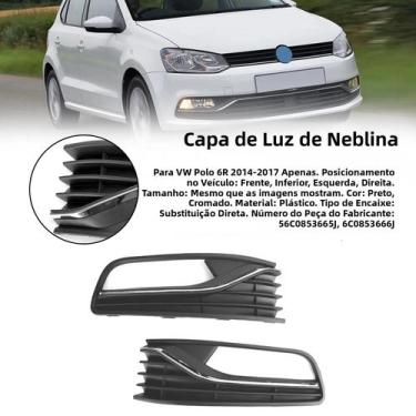 Imagem de Par De Grelhas De Cobertura Para Faróis De Nevoeiro Dianteiros VW Polo