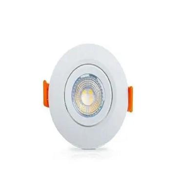 Imagem de Spot LED Redondo Embutir 05 watts Bivolt 3000k Branco Morno Kit com 6 