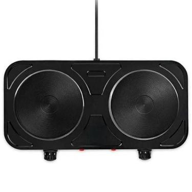 Imagem de Fogareiro Fogão Elétrico Duas Bocas Disco Prancha 110V 2000 Watts Cook
