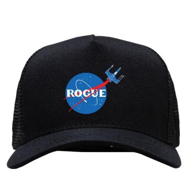 Imagem de Bone preto telinha regulavel Logo Nasa Star Wars Rogue One