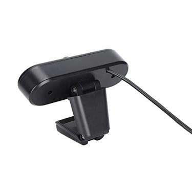 Imagem de Câmera HD, câmera USB 1080p Microfone de alta definição com microfone de redução de ruído para computadores desktop