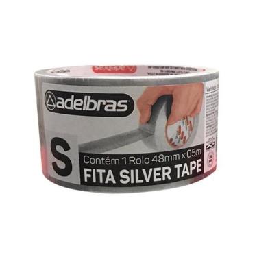 Imagem de Fita Silver Tape Prata Adelbras 48mm X 5 Metros