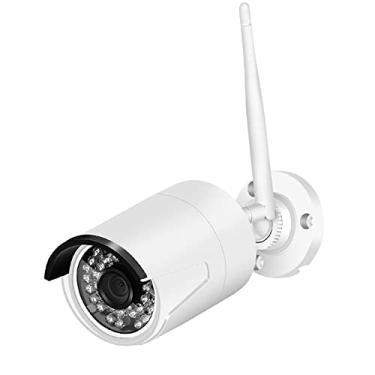 Imagem de Câmera de segurança externa, 1080p HD sem fio WiFi câmera de vigilância doméstica com impermeável, visão noturna, detecção de movimento, armazenamento SD para interior externo