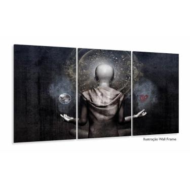 Imagem de Quadro Decorativos Buda Meditação com 3 peças 120x60