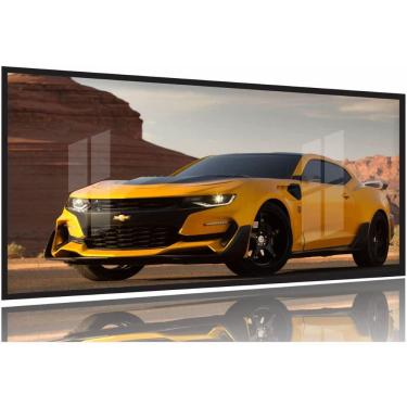 Imagem de Quadros Camaro Amarelo Transformers 130x60 Moldura Preta 2x2