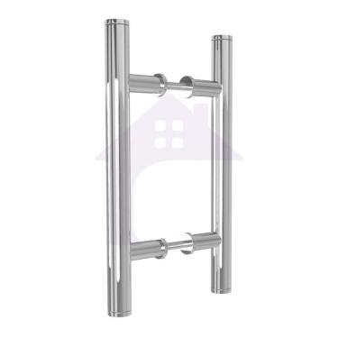 Imagem de Puxador Porta Tubular Madeira Ou Vidro Pivotante 30 Cm Inox