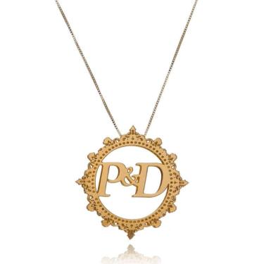 Imagem de Colar Mandala Trabalhado E Com Iniciais