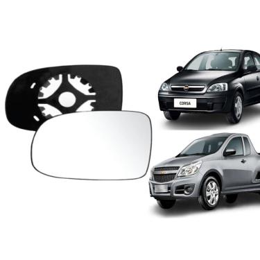 Imagem de Lente Retrovisor Com Base Corsa E Montana 03.. Lado Esquerdo