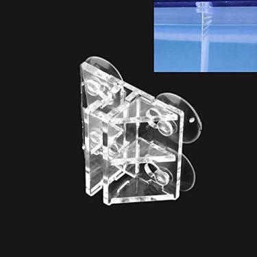 Imagem de TOPINCN Clipe de placa de isolamento de tanque de peixes clipe de divisória de aquário placa de isolamento divisor filtro placa de separação ventosa placa de isolamento (pequeno)