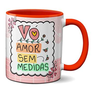 Imagem de Caneca Dia Dos Avós Presente Vó Amor Sem Medida (Vermelha)