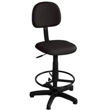 Imagem de Cadeira Caixa Supermercado tecido-Preta.