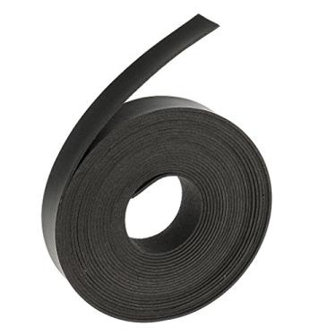 Imagem de Bonarty 5 metros de tiras de couro PU para artesanato de couro, material de cinto de bolsa DIY 2 cm - preto