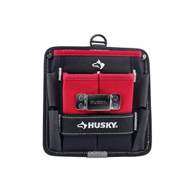 Imagem de HUSKY 17,78 cm Fita com 3 bolsos SpunTuff resistente à água para ferramentas de armazenamento e bolsa para lápis