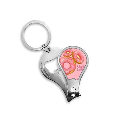 Imagem de Cortador de unhas para sobremesa donut Western Sweet Food cortador abridor chaveiro tesoura