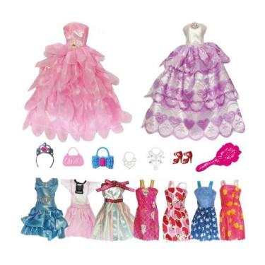 Imagem de Kit Vestidos Para Boneca Doll Dress Com 8 Vestidos - Candide