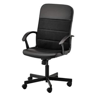Imagem de cadeira de escritório Cadeiras de escritório WSDSX Cadeira ergonômica Cadeira ergonômica, cadeira de escritório de couro com braços, cadeira de computador para escritório em casa, cadeira giratória
