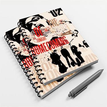 Imagem de Caderno Universitário 96 fls Rock U2