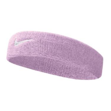 Imagem de Testeira Swoosh Headband Adulto Nike Perfect Pink/White