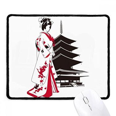 Imagem de Tapete de borracha para jogos estilo japonês para meninas com borda costurada