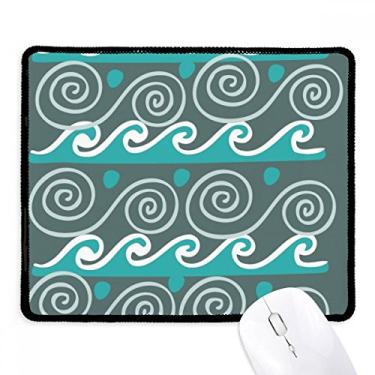 Imagem de Mouse pad Blue Wave Mexico Totems Ancient Civilization Tapete de borracha para jogos