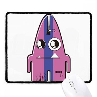 Imagem de Mousepad alienígena listrado roxo monstro borda costurada tapete de borracha para jogos