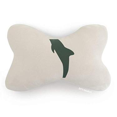 Imagem de Almofada de apoio de cabeça para decoração de pescoço com golfinho aerodinâmico Blue Ocean Friendly