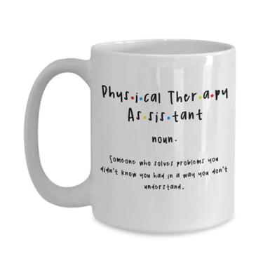 Imagem de Caneca de assistente de fisioterapia – Caneca de definição de assistente de fisioterapia – Presentes de assistente de fisioterapia – Caneca de café de 445 ml