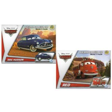 Brinquedo Quebra-Cabeça 3d Carros Disney - RED em Promoção na