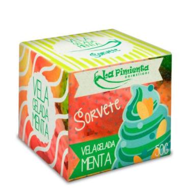 Imagem de Vela Beijável Sorvete Menta Ice 50G - La Pimienta